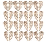 ABOOFAN 50 Piezas de Alas de Ángel de Madera sin Terminar sin Agujeros para Manualidades y Decoración del Hogar Estilo Rústico y Elegante