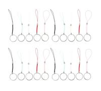 ABOOFAN 50 Piezas de Llaveros Colgantes de Nylon Trenzado Multicolor para Manualidades Cuerda para Llavero Resistente para Decoración de Bolsos y Colgantes Hechos a Mano