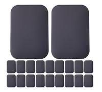 ABOOFAN 50 Piezas Unidades Placa Metálica Adhesiva Negra Mate para Soporte Móvil Magnético Hierro Resistente y Fácil Instalación Compatible con Smartphone