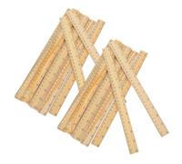 ABOOFAN 50 Unidades Regla de Madera con Escala Dual y Centímetros Herramienta Precisa para Medición Dibujo y Carpintería Rígida y Resistente para Escuela Oficina y Manualidades