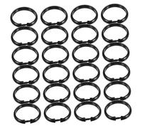 ABOOFAN 50piezas Anillos para Colgar Cortinas Soportes De Plástico para Cortinas Ganchos para Varillas De Ducha Anillas De Barra Presión para De Baño o Ventana