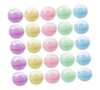 ABOOFAN 50piezas Semitransparentes De Plástico Para Juguetes y Dulces Recipientes Rellenables Para Máquinas Expendedoras Contenedores Redondos De Macaron