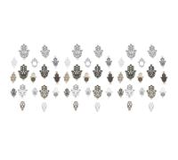 ABOOFAN 51 Piezas de Dijes Colgantes de Aleación en Forma de Palma para Pulsera y Collar, Accesorios DIY de Joyería, Set de Charms Decorativos para Manualidades Estilo Estilo Aleatorio