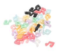 ABOOFAN 54 Piezas Mini Notas Musicales de Resina Brillantes Embellecedores Planos para DIY Scrapbooking Decoración Creativa para Fundas de Móvil Accesorios Coloridos para Manualidades