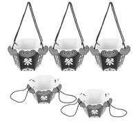 ABOOFAN 5piezas Bolsa De Mano Hexagonal Para Tumbas Para Flores Cementerio Fácil Almacenamiento