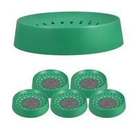 ABOOFAN 6 Cuencos de Plástico para Anidar Palomas, Nidos Redondos Reutilizables y Transpirables para Cría de Aves Pequeñas, Bandejas de Huevos de Paloma para Jaulas, Complementos para