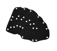ABOOFAN 6 Piezas Almohadillas de duro bandas para el sudor para cascos Hardhat refrescando la banda de sudor de trabajo cojín de de soldadura Gorro de seguridad poliéster Negro