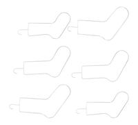 ABOOFAN 6 Piezas Bloqueadores y Exhibir Medias de Calcetines de Acero Inoxidable Diseño Metálico Único, Optimización de Espacio y Ajuste para Secar para Tejer y Crochet