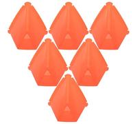 ABOOFAN 6 Piezas Cono Deportivo de Fútbol PE, Entrenamiento y Agilidad | Forma Triangular, Color Brillante y Superficie Lisa, Vuelve a Su Forma tras Presión, Uso Exterior