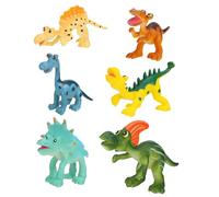 ABOOFAN 6 Piezas Figuras Dinosaurio de Plástico Modelos de Animales Simulación para Juguete Educativo y Decorativo Regalo para Niñas Desarrollo de Inteligencia