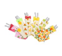 ABOOFAN 6 Piezas Pañales para Pájaros Talla M, Ropa de Vuelo para Loros Pequeños y Cacatúas, Algodón y Tela Segura, Estampado Colorido de Frutas para Uso Diario y Control de Higiene