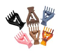 ABOOFAN 6 piezas Pinzas para Cabello Voluminoso Unidades Clips Triangulares Ligeros sin Doblez Elevadores de Raíz para Coleta Alta Soporte para Rizos Accesorios de Tocado para Mujer