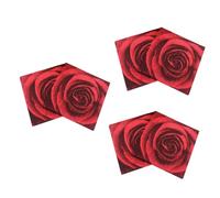 ABOOFAN 60 Hojas De Servilletas De Papel De Rosas Rojas Servilletas De Papel De Flores Para Bebidas Servilletas De Rosas Rojas Servilleta Desechable Servilleta Roja Servilletas De