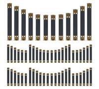 ABOOFAN 60 Piezas Bisagras Internas Metálicas Resorte Surtidas 8-12 CM para Bolsos y Monederos Marcos Flexibles para Costura y Manualidades Cierre para Bolso Resistente y Práctico