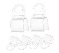 ABOOFAN 6piezas Clips para Cortinas Clips Desplegables para Persianas Enrollables Gancho De Elevación Manilla De Agarre Uso Dormitorio Material Plástico Transparente