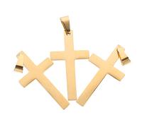 ABOOFAN 6piezas Collar Colgante Cruz Dorada Pendientes Decorativos Para Joyería Personalizada Para De Halloween y Ocasiones Especiales