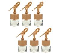 ABOOFAN 6piezas Frasco de Perfume para Coche Vacío Rellenable Difusor para Coche Frascos de Perfume Colgantes de Transparente para Uso Automóvil