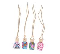 ABOOFAN 8 Piezas Colgantes de Perfume para Coche y Colgantes Decorativos Estilo para Automóvil, Cerámica y Vidrio, Difusión de Aroma y Alivio de Estrés, Ideales para Oficina y Pared