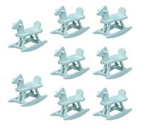 ABOOFAN 8 Piezas De Miniaturas para Modelo Coleccionable Accesorio para Escenas En Miniatura Reclinable Decoración De Madera Micropaisaje Decoración Azul