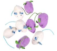 ABOOFAN 8 Piezas Juguete para Morder para Gato de Felpa Forma de Ratón Realista, Adecuado para Aumentar la Actividad y Entrenamiento de Gatos en Casa Color Aleatorio