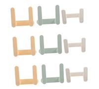 ABOOFAN 9 Piezas Estante de Pared Estante Flotante de Cocina Organizador de Tapas de Paneles estantes flotantes para Zapatos estantes para Colgar en la Pared Percha el plastico