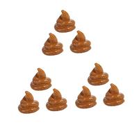 ABOOFAN 9 Piezas Simulación Caca Regalos Niños Regalos Imitación Caca Prop Falso Perro Caca Festival Truco Accesorios Fiesta Truco Festival Caca Juguete Broma Caca Caqui