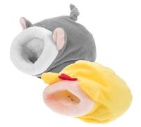 ABOOFAN a Lavable Máquina para y de Secar Fácil de para Descanso de Felpa Algodón Cama Cueva Cálida 2 Piezas Color Aleatorio Hámster y Conejillo de Indias