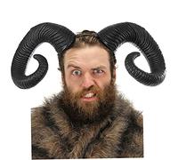 ABOOFAN Accesorios Para El Cabello Gótico Cuernos De Demonio Cuernos Negros Cuernos Del Sombreros De Cuerno De Oveja Tocado De Cuerno Víspera De Todos Los Santos Suministros Para La Fiesta