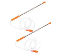 ABOOFAN Accesorios para Pulverizador Eléctrico de Jardín, Varillas Extensibles de Acero Inoxidable y Plástico, Paquete de 2 Piezas para Cuidado de Césped y Uso Agrícola