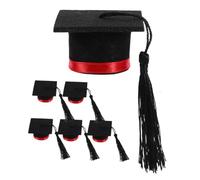 ABOOFAN Adorno De Mini Birrete De Graduación Decoración De Cubrebotellas Tapa para Botella De Vino