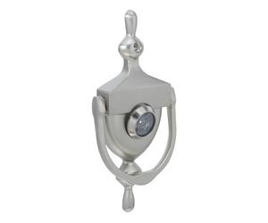 ABOOFAN Aldaba de Aleación de Zinc con Mirilla de Seguridad de 180 Grados para Puertas Compuestas de Madera, Diseño Multifuncional y Estructura Oculta Doble Círculo para Villas y Portones