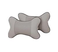 ABOOFAN Almohadas Cervicales Para Coche 2 Piezas Gris, Protector De Cuello Ajustable Para Reposacabezas, Acolchado Viscoelástico, Uso Todo El Año, Soporte Ergonómico Para Viaje y Conducción Segura
