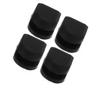 ABOOFAN Almohadillas antivibración para giradiscos vinilo, 4pcs de silicona negra para reducción de ruido en tocadiscos en casa y estudio