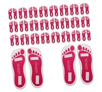 ABOOFAN Almohadillas Desechables Para Pies Bronceadores 25 Pares Adhesivas Protectores De Suela Rosa Magenta Para Uso En Salón y Spray Autobronceador