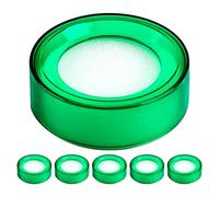 ABOOFAN Almohadillas Humectantes para Dedos 6 Piezas Esponja para Contar Dinero Transparente Verde Dispositivo Antideslizante para Oficina y Banca Accesorio Compacto para Humedecer y