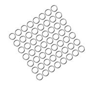 ABOOFAN Anillas Partidas para Pesca 7Mm Acero Inoxidable Juego de 100 Piezas Doble Círculo Conectores Resistentes para Señuelos y Accesorios de Pesca Agua Dulce y Salada