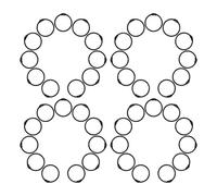 ABOOFAN Anillos de Encuadernación Metálicos Negros 25 MM 120 Unidades Anillas para Hojas Sueltas Cierre Seguro Organizador para Oficina y Manualidades