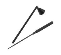 ABOOFAN Apagavelas Retro de Acero Inoxidable para Mechas y Velas | Acabado Negro, Uso en Hogar y Cenas Románticas, Apto para Velas de Té y Frasco
