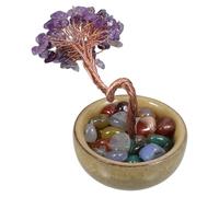 ABOOFAN Árbol de Amatista Decorativo Hogar Escritorio Oficina Centro de Mesa Espacio de Trabajo para Mujeres Estética Feng Shui Cristales de Amatista