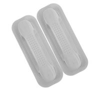 ABOOFAN Asas de Repuesto para Kayak de PVC Resistentes Agarre Perforado, Mango Lateral para Bote Inflable y Canoa, Accesorio para Pesca y Deportes Acuáticos, Paquete de 2 Unidades Gris