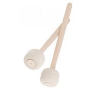ABOOFAN Baquetas de Práctica para Tambores de Banda Juego de 2 Piezas de Madera y Fieltro Mango Ergonómico Antideslizante 12.6 Pulgadas para Ensayos
