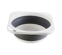 ABOOFAN Barreño Plegable Multiusos de Gris Mediano Lavabo Portátil para Baño Lavado de Bebés y Lavandería para Cocina Camping y Viajes