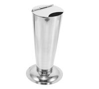 ABOOFAN Barril de pinzas de acero inoxidable tarro de acero inoxidable bote de laboratorio tubo porta pinzas caso soporte Plata