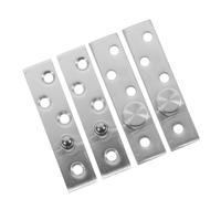 ABOOFAN Bisagra Giratoria de 360 Grados para Puerta de Acero Inoxidable Plata, Estabilidad Mejorada y Eje Central para Puertas de 20-40 Mm, Paquete de 2 Pares