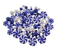 ABOOFAN Bolas de Relleno para Jarrones de Acrílico Azul Ligeras y Hermosas para Decoración de Copas Velas Flotantes en Ambiente Navideño