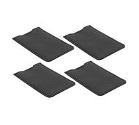 ABOOFAN Bolsa Organizadora para Peines y Pinzas de Pestañas 4 Unidades Tamaño Compacto Funda de Cuero Sintético Negro para Viajes y Uso Doméstico