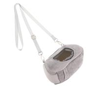 ABOOFAN Bolsa para Animales Pequeños Gris Transpirable Fondo Plano y Cierre de Cremallera, Transportín Portátil para Hámster y Ratas Adecuado para Exteriores y Viajes