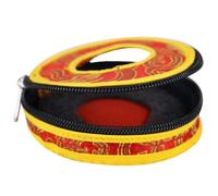 ABOOFAN Bolsa para Campanas de Platillos Hecha a Mano, Mediana Patrón Tradicional, Diámetro 8,5 CM, Diseñada para Proteger Campanas Durante Rituales y Prácticas Color Aleatorio