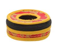 ABOOFAN Bolsa para Platillos de Dedo Tingsha Pequeña 75 CM Estuche Cremallera de Tela Flexible y Duradera Soporte Protector para Campanas de Mano Adecuado para Transporte y Viaje