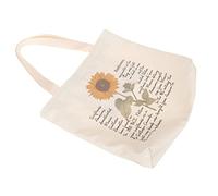 ABOOFAN Bolso Tote de Lona Floral para Mujer Bolsa Reutilizable de para Uso Diario Estudiantes y Diseño y Capacidad para Móvil y Accesorios